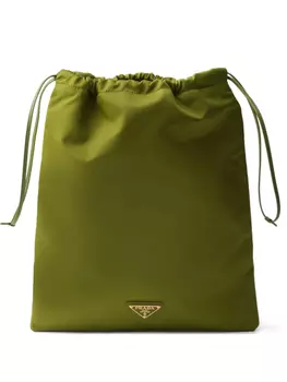 Сумка-клатч на шнурке Prada, зеленый