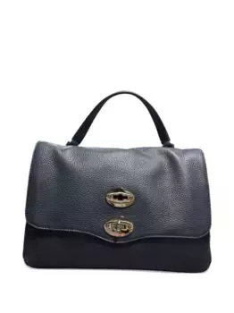 Сумка-клатч Postina с двойной застежкой и заклепками Zanellato, синий