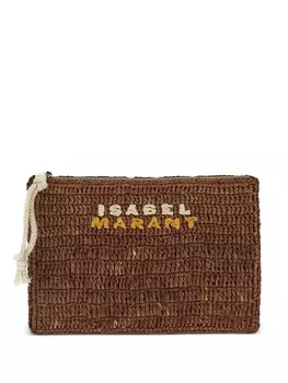Сумка-клатч Praia ISABEL MARANT, коричневый