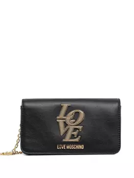 Сумка-клатч с логотипом Love Moschino, черный