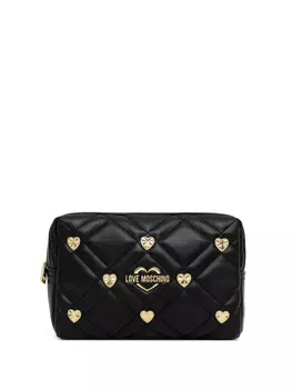 Сумка-клатч с сердечками Love Moschino, черный