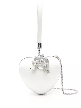 Сумка-клатч Self-Portrait Heart, белый
