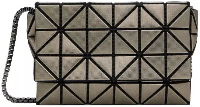 Сумка-кофре из платины через плечо BAO BAO ISSEY MIYAKE, Gunmetal