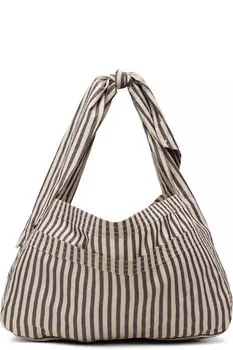 Сумка-кокон цвета Taupe & Off-White SC103