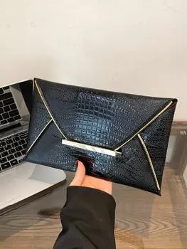 Сумка-конверт средняя, черный