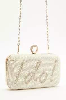 Сумка-коробка Bridal Pearl I Do QUIZ Clothing