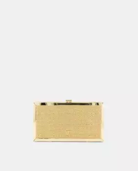 Сумка-коробка с металлизированной нитью Latouche, золотой
