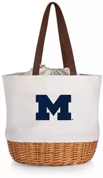 Сумка-корзина из парусины и вербы Picnic Time Michigan Wolverines