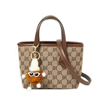 Сумка-корзина из ткани, сумка-мессенджер, сумка через плечо, сумка через плечо, женская сумка-корзина Trumpets Coffee Narandu, Coffee