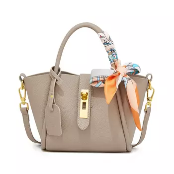 Сумка-корзина Safiya из коровьей кожи, на одно плечо, женская, разноцветная, светло-зеленый