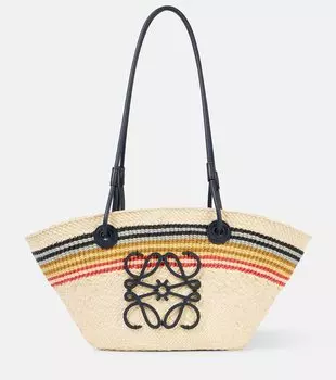 Сумка-корзинка малая Paula's Ibiza Anagram Loewe, Natural/Multicolor