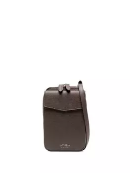 Сумка-кошелек через плечо Smythson, коричневый