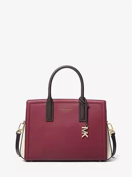 Сумка-Кошелек Laila из шагреневой кожи с цветными блоками Michael Kors, красный