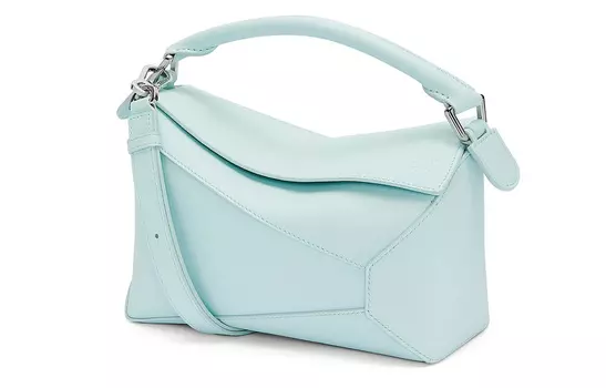 Сумка-кошелек "Puzzle" из коровьей кожи, сумка через плечо, женская сумка-труба, цвет "айсберг" LOEWE