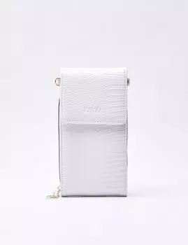 Сумка-кошелек с узором "Игуана", белая Kayra