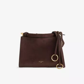 Сумка кожаная Alaia Le Click, коричневый