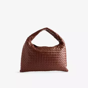 Сумка кожаная Bottega Veneta, коричневый