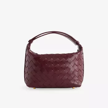Сумка кожаная Bottega Veneta Wallace, золотой