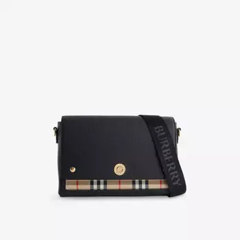 Сумка кожаная Burberry Note, черный