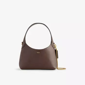 Сумка кожаная Coach Brooklyn 23, коричневый
