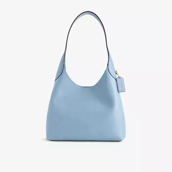 Сумка кожаная Coach Brooklyn 28, голубой