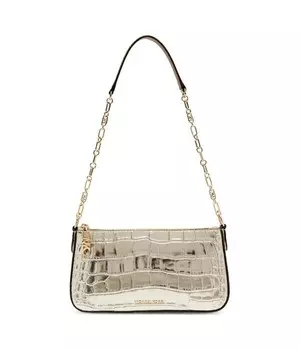 Сумка кожаная Michael Kors через плечо, золотой
