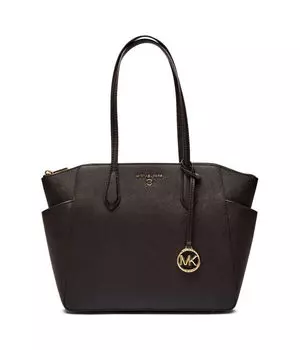 Сумка кожаная Michael Kors Marilyn, коричневый
