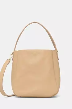 Сумка кожаная Twinset, бежевый