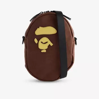 Сумка кросс-боди A Bathing Ape Ape Head, коричневый