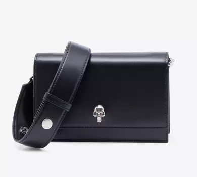 Сумка кросс-боди Alexander McQueen Small Skull, черный