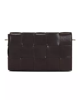Сумка кросс-боди Bottega Veneta Intreccio Vogue Canvas Ribbon Borsa, цвет Fondant & Natural Silver