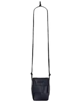 Сумка кросс-боди Bottega Veneta Mini Crossbody Bucket, цвет Space & Gold
