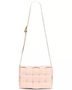 Сумка кросс-боди Bottega Veneta Padded Cassette, цвет Melon Washed & Gold