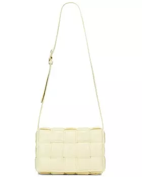 Сумка кросс-боди Bottega Veneta Padded Cassette, цвет Zest Washed & Gold