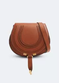 Сумка кросс-боди CHLO Marcie small saddle bag, коричневый
