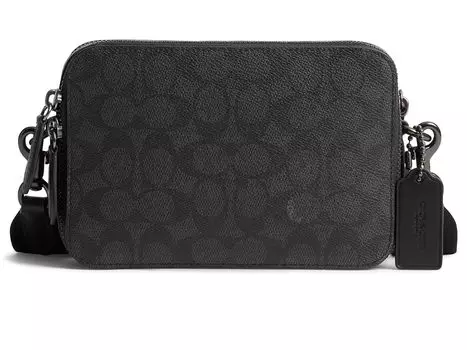 Сумка кросс-боди COACH Charter Crossbody 19 in Signature Canvas, угольный