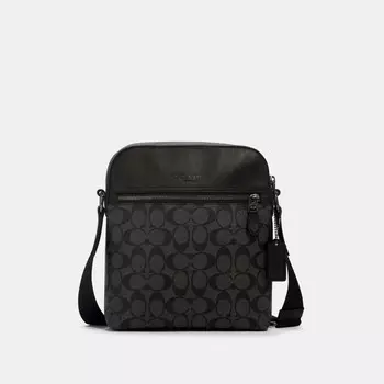 Сумка кросс-боди COACH Houston Flight, металлический/угольный