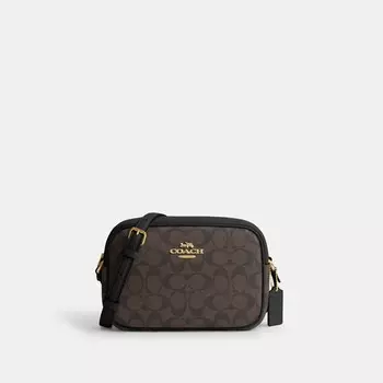 Сумка кросс-боди COACH Jamie Camera, золотой/коричневый/черный