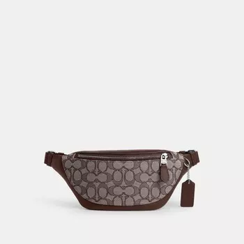 Сумка кросс-боди COACH Warren Mini Belt, цвет Sv/Oak/Maple