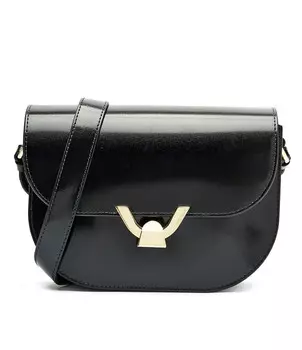 Сумка кросс-боди Coccinelle гладкая кожаная, черный