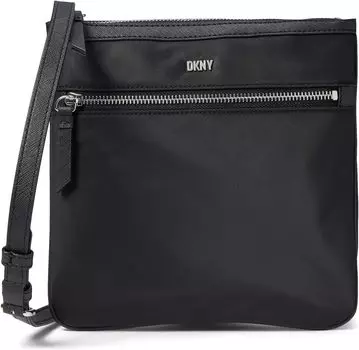 Сумка кросс-боди DKNY Casey Top Zip Crossbody, цвет Black/Silver