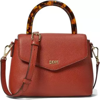 Сумка кросс-боди DKNY Frankie Top-Handle Crossbody, цвет Brick Red