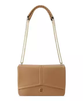 Сумка кросс-боди Erina с цепочкой и откидным клапаном Nine West, коричневый