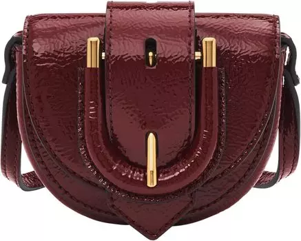 Сумка кросс-боди Fossil Harwell Micro Flap Crossbody, цвет Red Mahogany