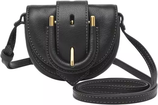 Сумка кросс-боди Fossil Harwell Mini Flap Crossbody, черный