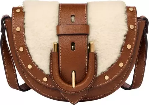 Сумка кросс-боди Fossil Harwell Small Flap Crossbody, натуральный