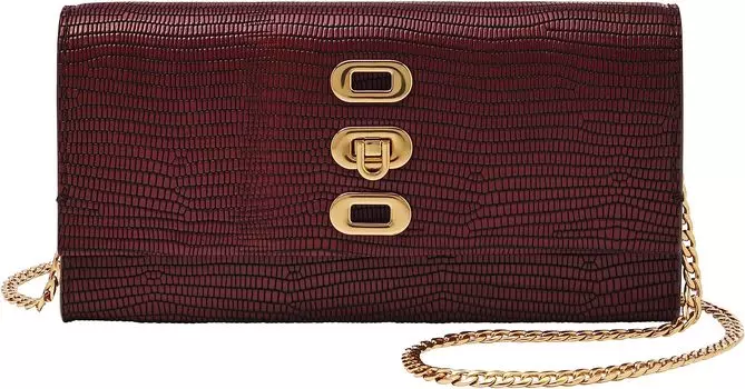 Сумка кросс-боди Fossil Penrose Wallet Crossbody, красный