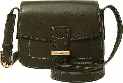 Сумка кросс-боди Fossil Tremont Small Flap Crossbody, цвет Olive