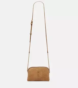 Сумка кросс-боди Gaby из стеганой замши Saint Laurent, Golden Leaf