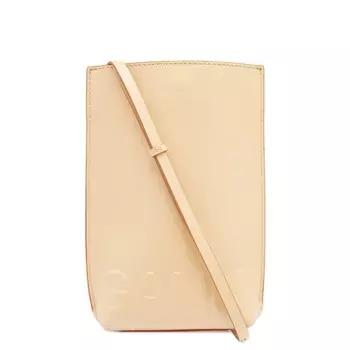 Сумка кросс-боди Ganni Banner Small, цвет Buttercream